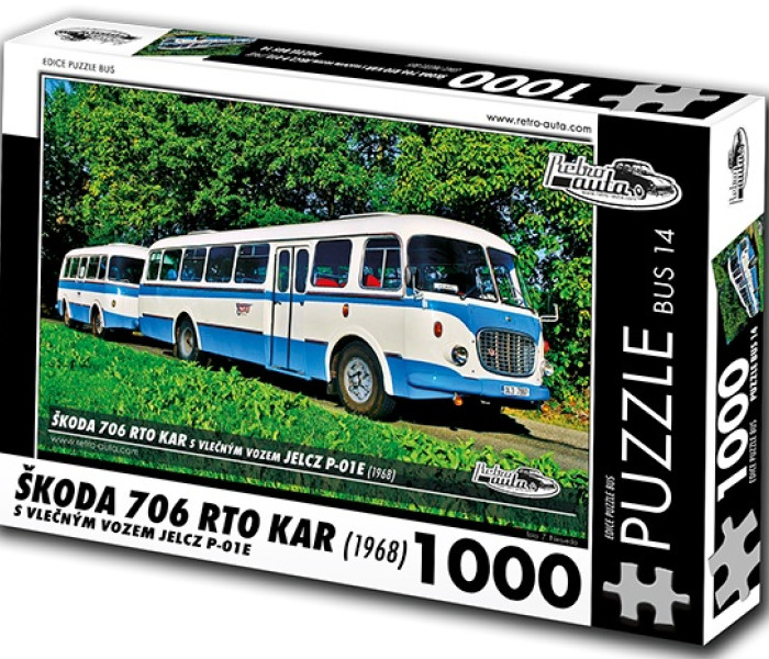 Puzzle - Retro-auta - Autobuz Škoda 706 RTO KAR (1968)