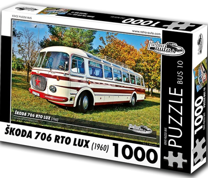 Puzzle - Retro-auta - Autobuz Škoda 706 RTO LUX (1960)