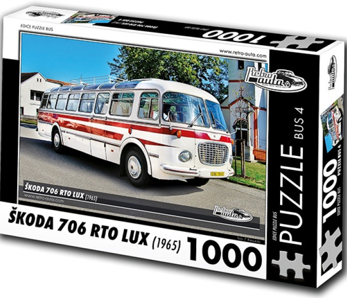 Puzzle - Retro-auta - Autobuz Škoda 706 RTO LUX (1965)