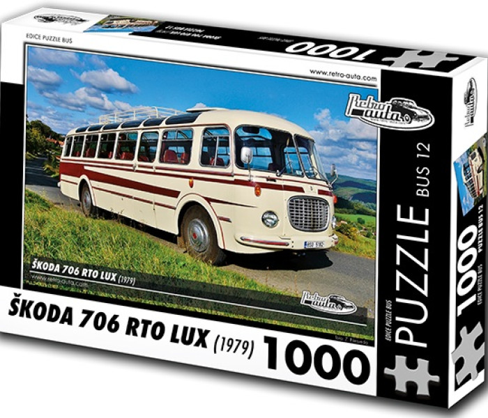 Puzzle - Retro-auta - Autobuz Škoda 706 RTO LUX (1979)