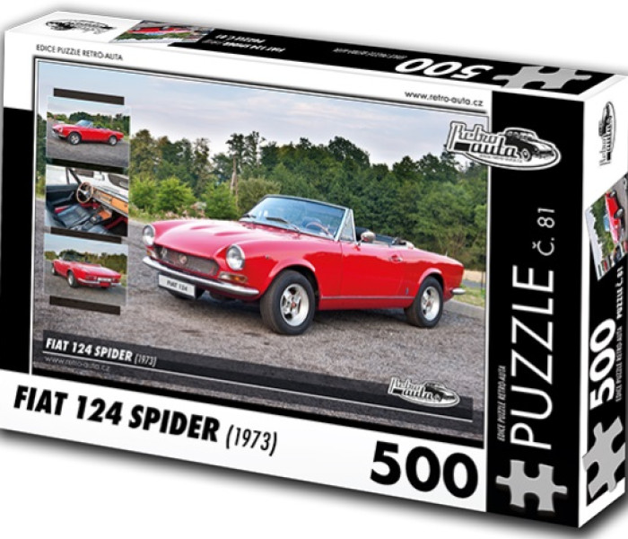 Puzzle - Retro-auta - Fiat 124 Spider (1973)