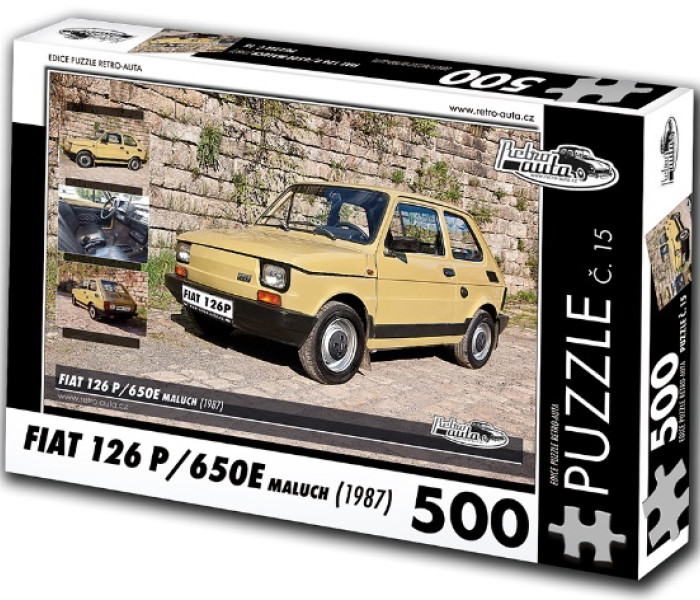 Puzzle - Retro-auta - Fiat 126 P/650E (1987)