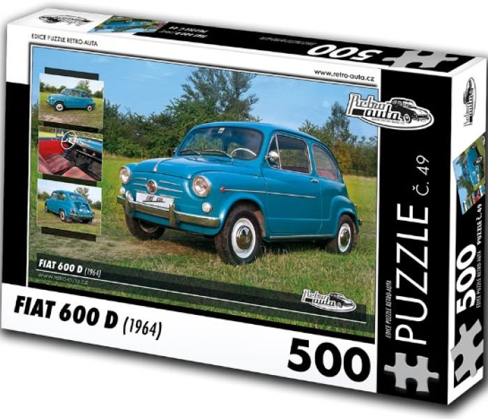 Puzzle - Retro-auta - Fiat 600 D (1964)