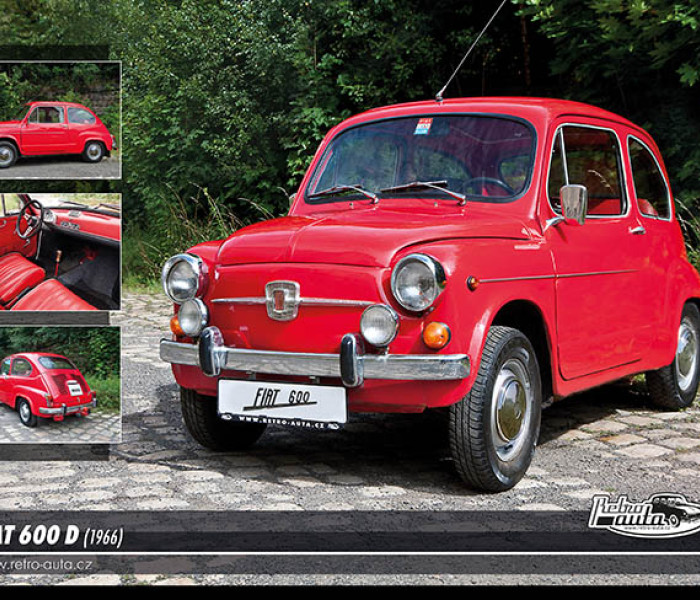 Puzzle - Retro-auta - Fiat 600 D (1966)
