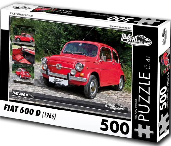 Puzzle - Retro-auta - Fiat 600 D (1966)