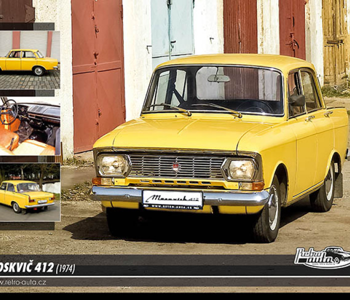 Puzzle - Retro-auta - Moskvič 412 (1974)
