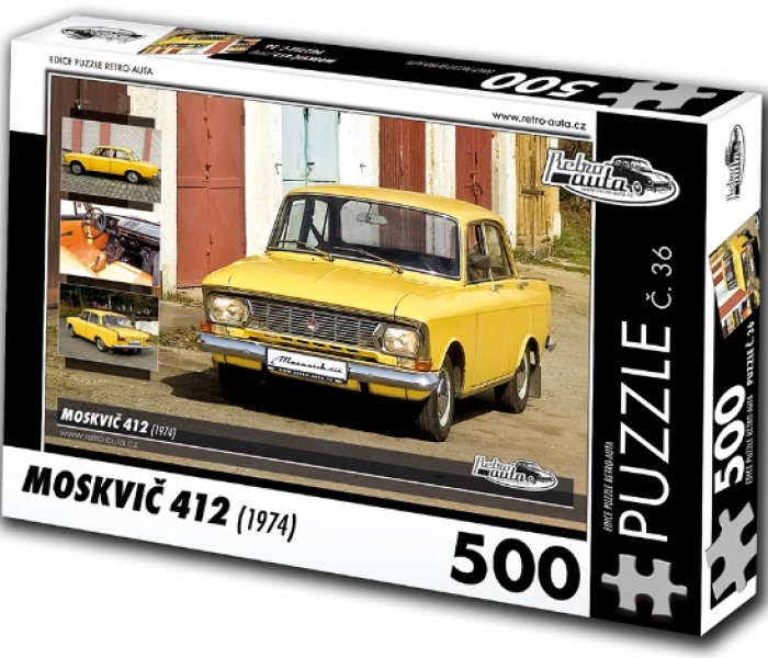 Puzzle - Retro-auta - Moskvič 412 (1974)