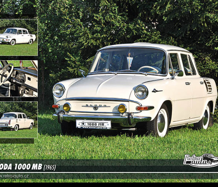 Puzzle - Retro-auta - Škoda 1000 MB (1965)