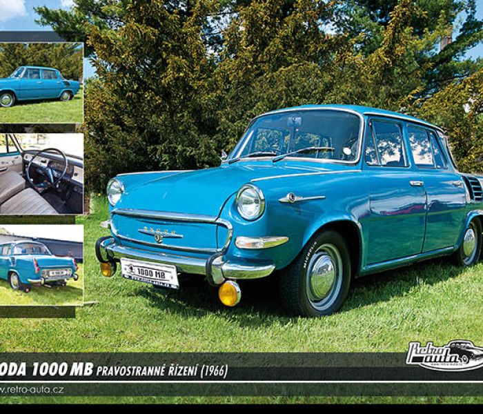 Puzzle - Retro-auta - Škoda 1000 MB (1966)