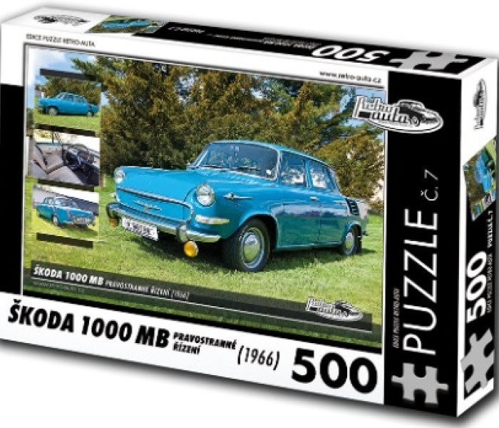 Puzzle - Retro-auta - Škoda 1000 MB (1966)