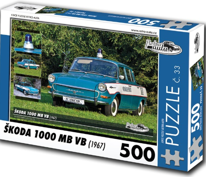 Puzzle - Retro-auta - Škoda 1000 MB VB (1967)