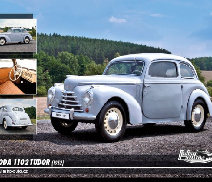 Puzzle - Retro-auta - Škoda 1102 Tudor (1952)