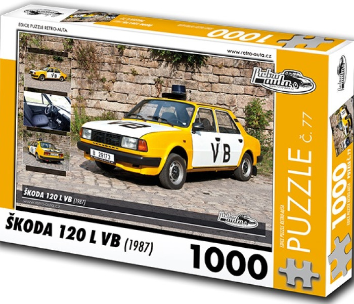 Puzzle - Retro-auta - Škoda 120 L VB (1987)