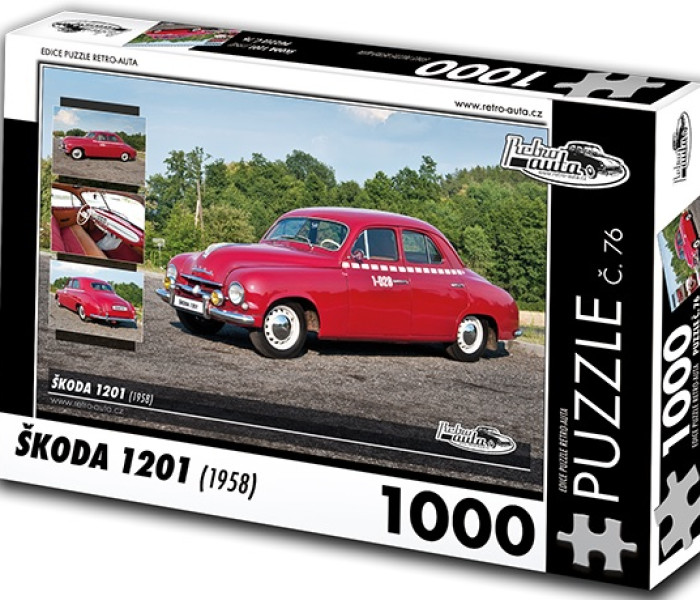 Puzzle - Retro-auta - Škoda 1201 (1958)