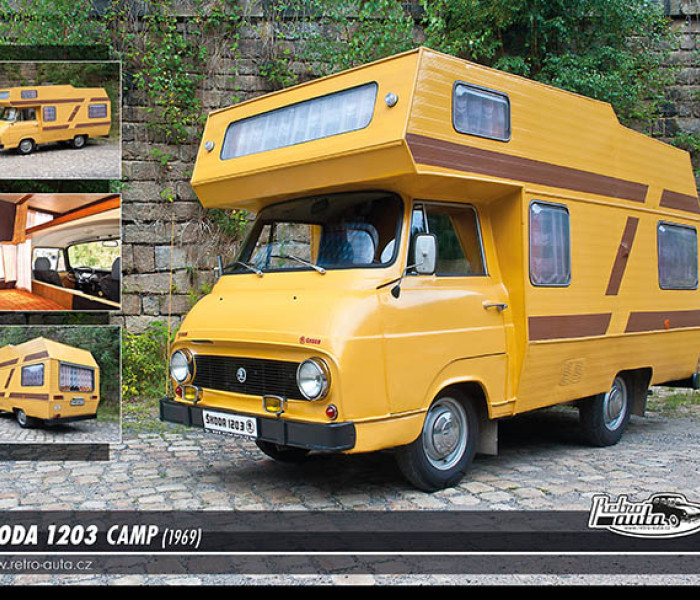 Puzzle - Retro-auta - Škoda 1203 Camp (1969)