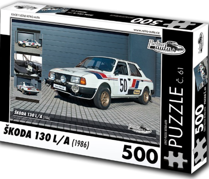 Puzzle - Retro-auta - Škoda 130 LA (1986)