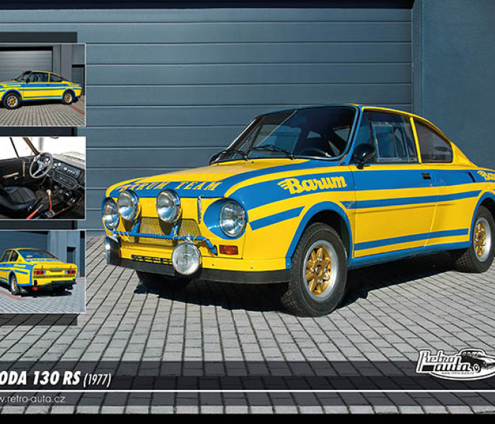 Puzzle - Retro-auta - Škoda 130 RS (1977)