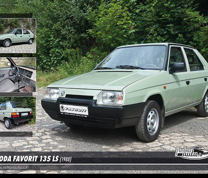 Puzzle - Retro-auta - Škoda Favorit 135 LS (1988)