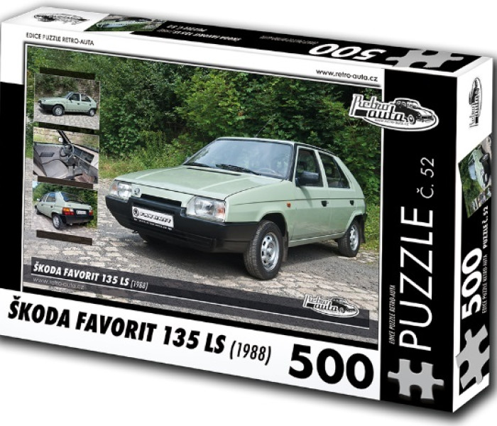 Puzzle - Retro-auta - Škoda Favorit 135 LS (1988)