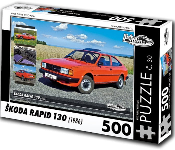 Puzzle - Retro-auta - Škoda Rapid 130 (1986)