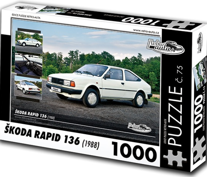 Puzzle - Retro-auta - Škoda Rapid 136 (1988)