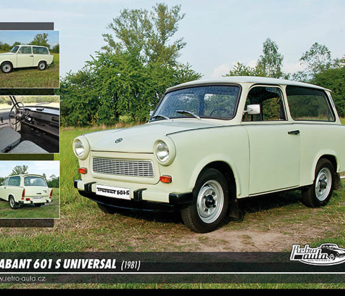 Puzzle - Retro-auta - Trabant 601 S Universal (1981)