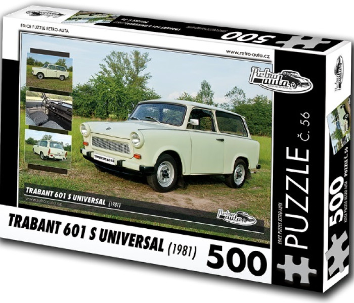 Puzzle - Retro-auta - Trabant 601 S Universal (1981)