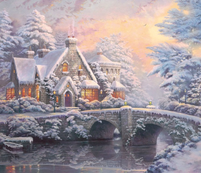 Puzzle - Schmidt - Primăvară și iarnă la Lamplight Manor