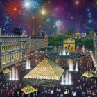 Puzzle - Schmidt - Focuri de artificii la Luvru