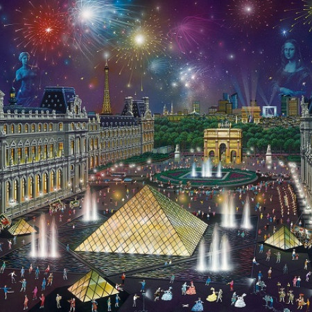 Focuri de artificii la Luvru