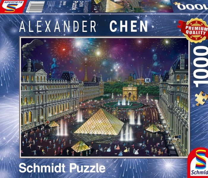 Puzzle - Schmidt - Focuri de artificii la Luvru