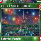 Puzzle - Schmidt - Focuri de artificii deasupra Parisului