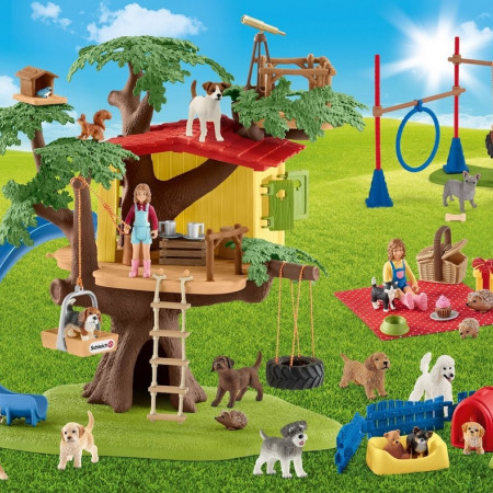 Câini fericiți + figurină Schleich