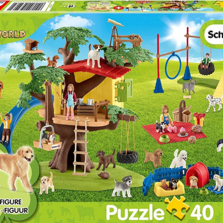 Câini fericiți + figurină Schleich