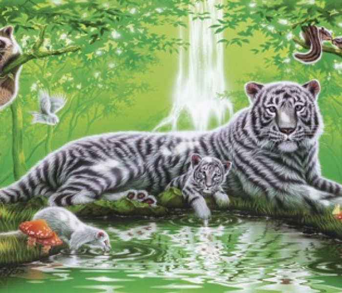 Puzzle -  - La cascadă - Puzzle panoramic