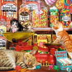 Puzzle - Trefl - Dulciuri feline