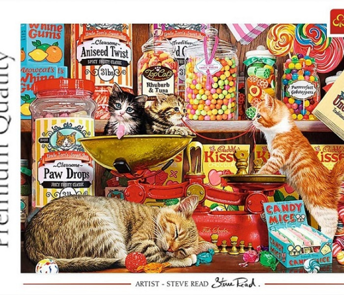 Puzzle - Trefl - Dulciuri feline