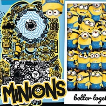 Minionii - Puzzle panoramic