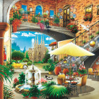 Puzzle - Trefl - Vedere asupra Barcelonei