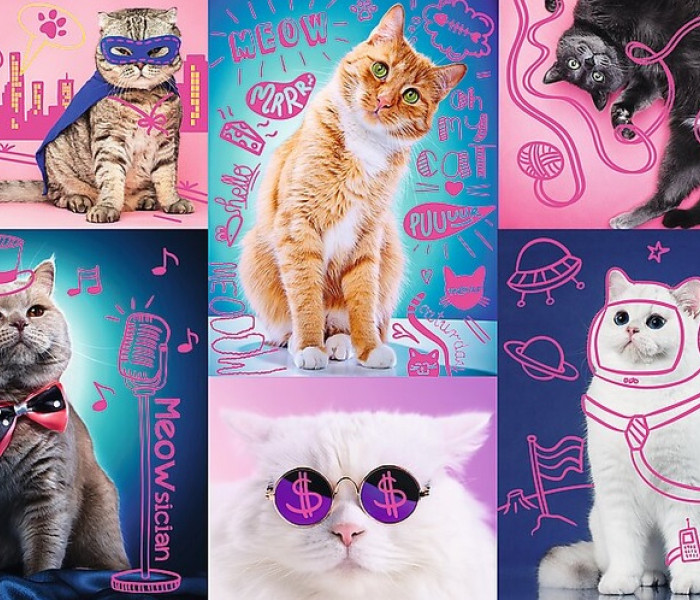 Puzzle - Trefl - Super pisici