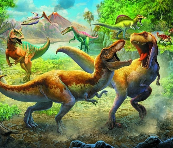 Puzzle - Trefl - Lumea dinozaurilor