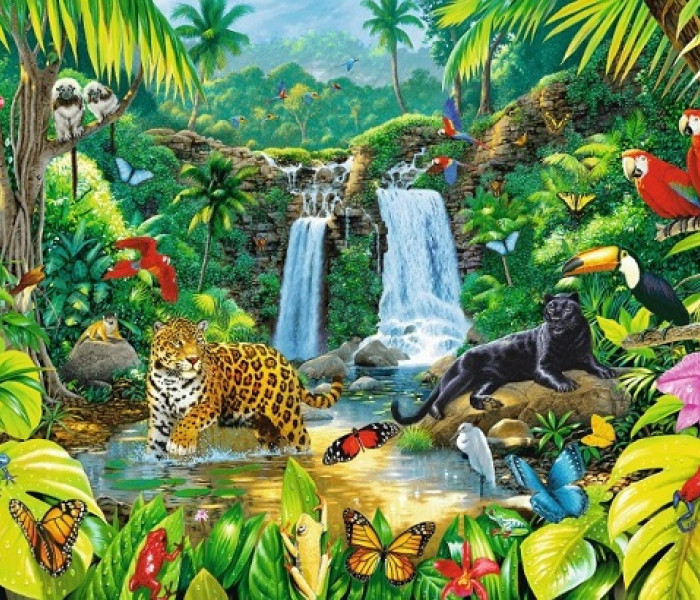 Puzzle - Trefl - Pădure tropicală