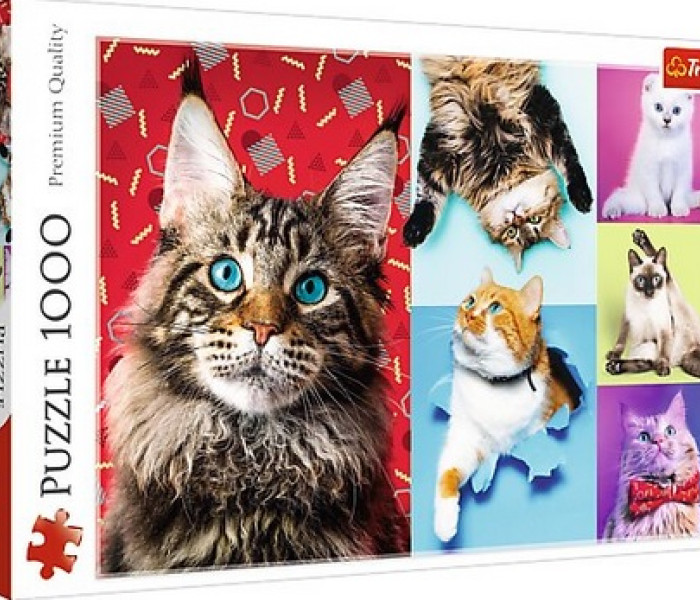 Puzzle - Trefl - Pisici vesele