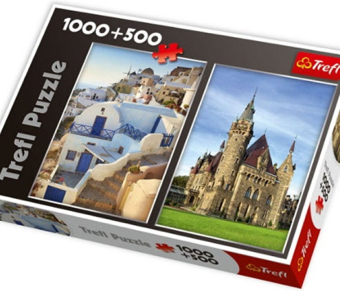 Puzzle - Trefl - Castelul Moszna / Santorini