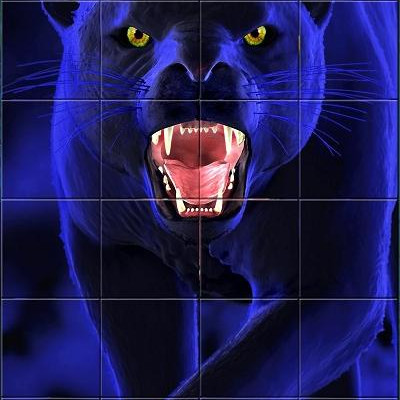 Panteră - Puzzle cu efect 3D